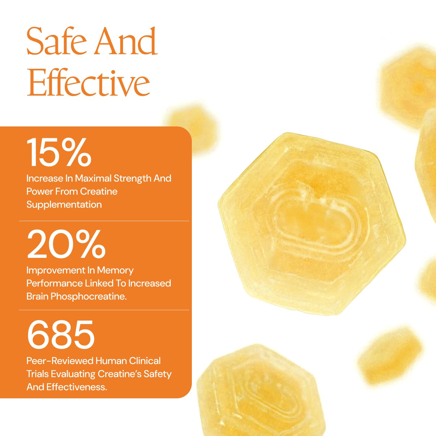 Create Vegan Creatine Gummies nutritional information