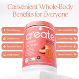 Create Vegan Creatine Gummies side view showing gummy texture