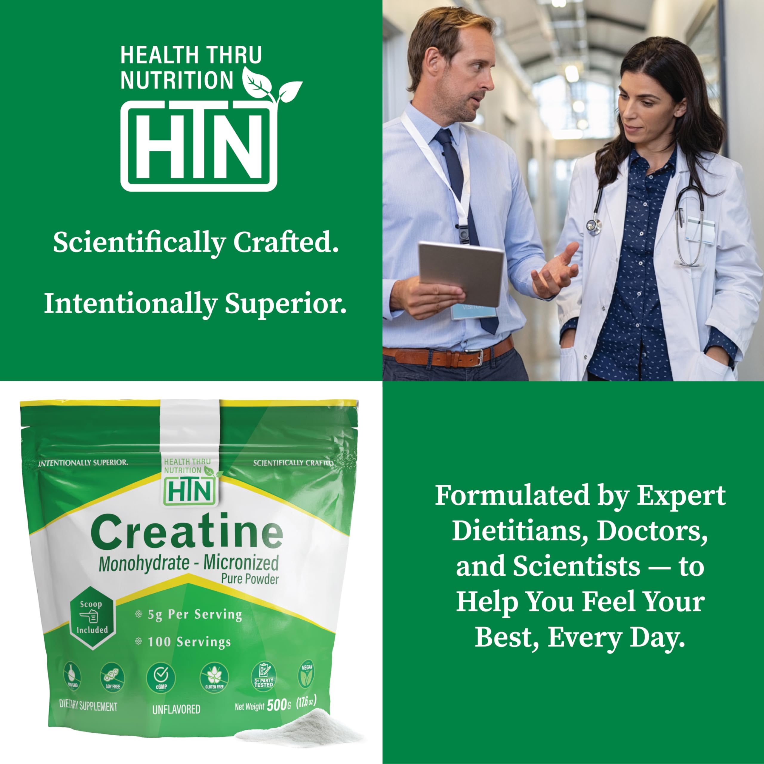Creatine powder in a glass of juice
