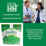 Creatine powder in a glass of juice