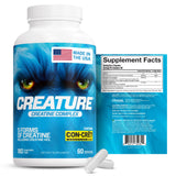 CREATURE Creatine Monohydrate Capsules packaging