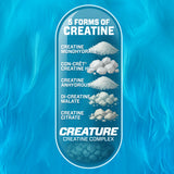 CREATURE Creatine Monohydrate Capsules side view