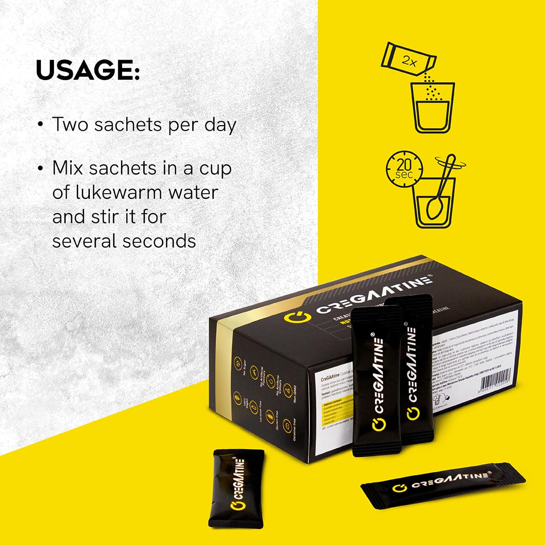 CreGAAtine Creatine Powder in a gym setting