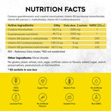 CreGAAtine Creatine Powder with fitness accessories