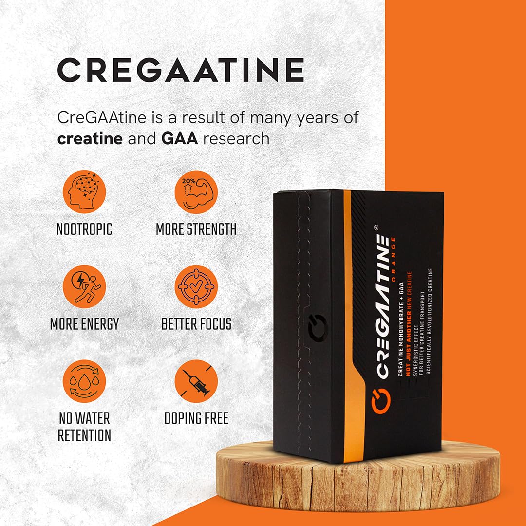 CreGAAtine Creatine Supplement 120g packaging side view