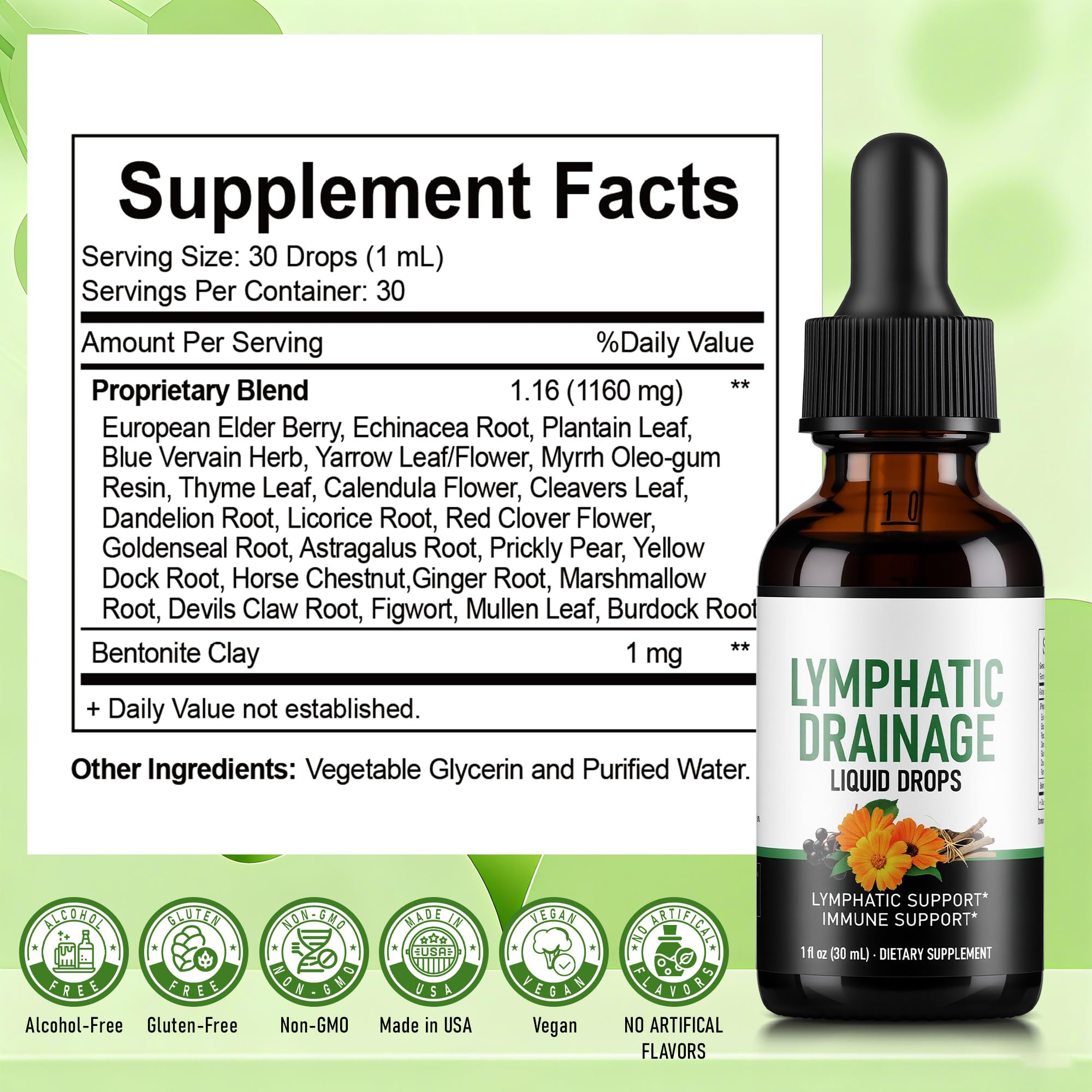 Crobirware Echinacea Liquid Drops bottle with dropper