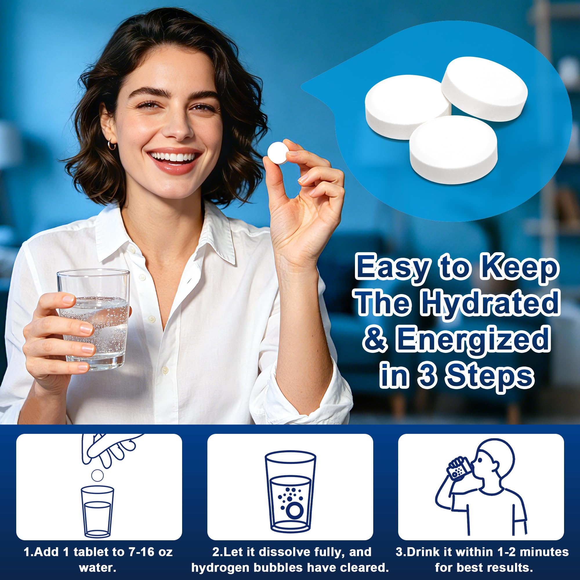 Crobirware Hydrogen-Rich Water Tablets lifestyle scene with active person