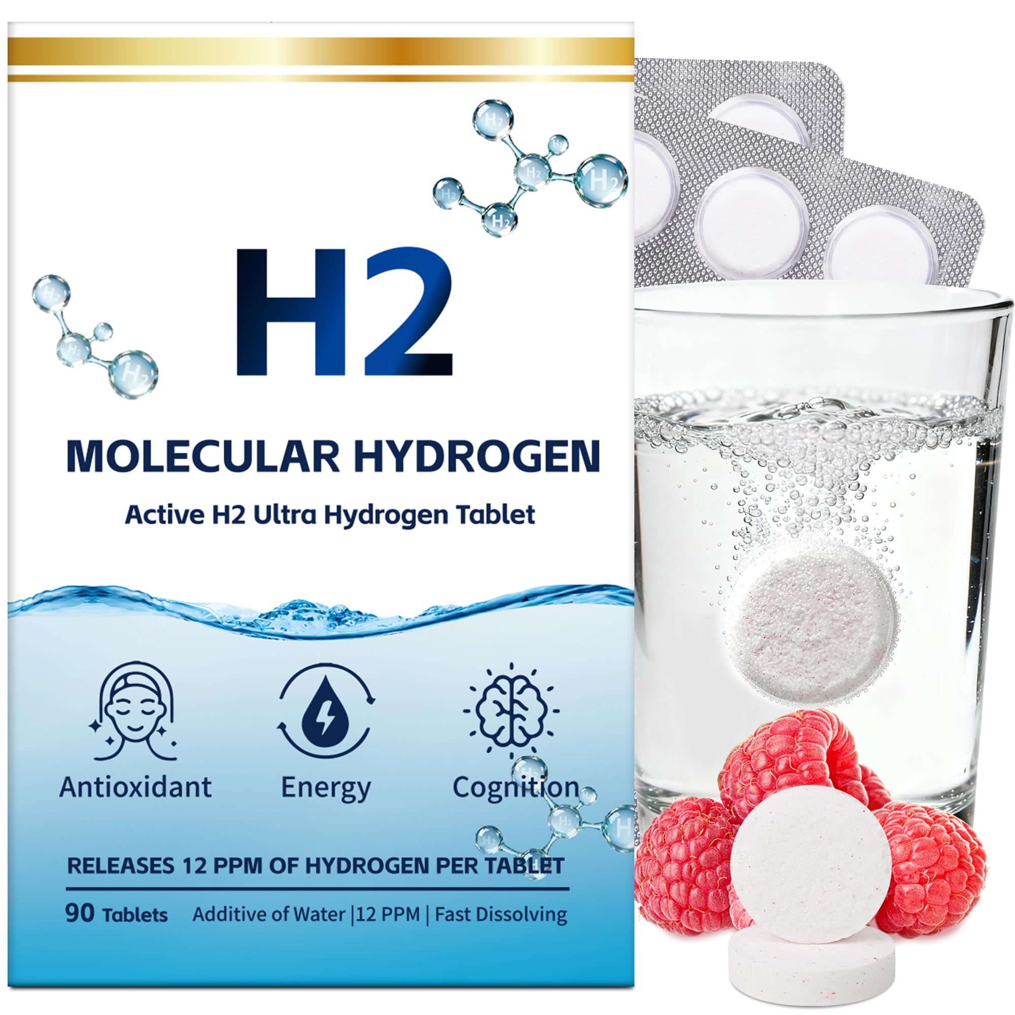 Crobirware Hydrogen Tablets bottle front view