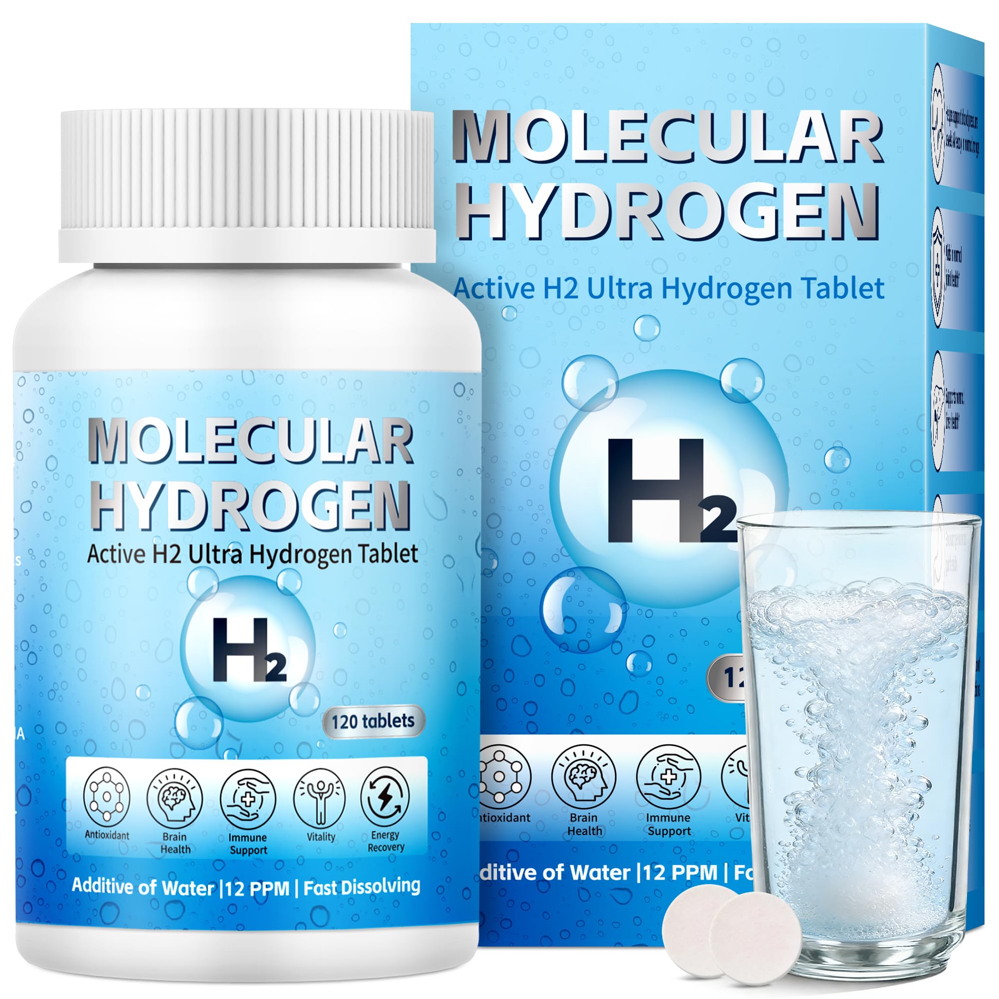 Crobirware Magnesium Hydrogen Tablets front view packaging