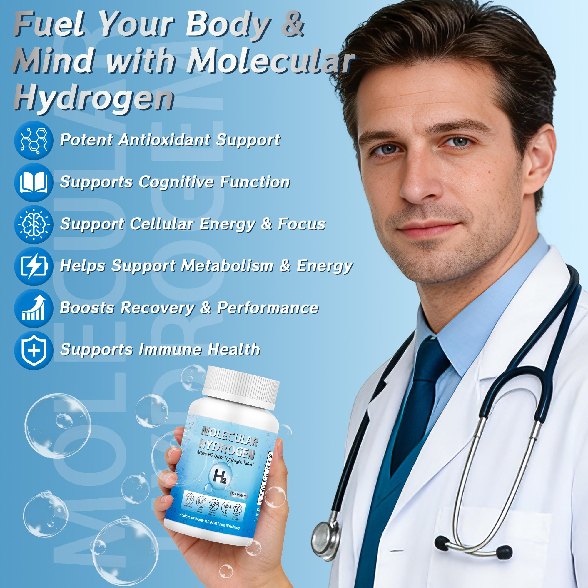 Crobirware Magnesium Hydrogen Tablets in a fitness setting