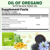 Crobirware Oregano Oil & Black Seed Oil Softgels close-up