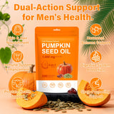 Crobirware Pumpkin Seed Oil & Saw Palmetto softgels close-up