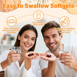 Crobirware Pumpkin Seed Oil & Saw Palmetto softgels with measuring spoon
