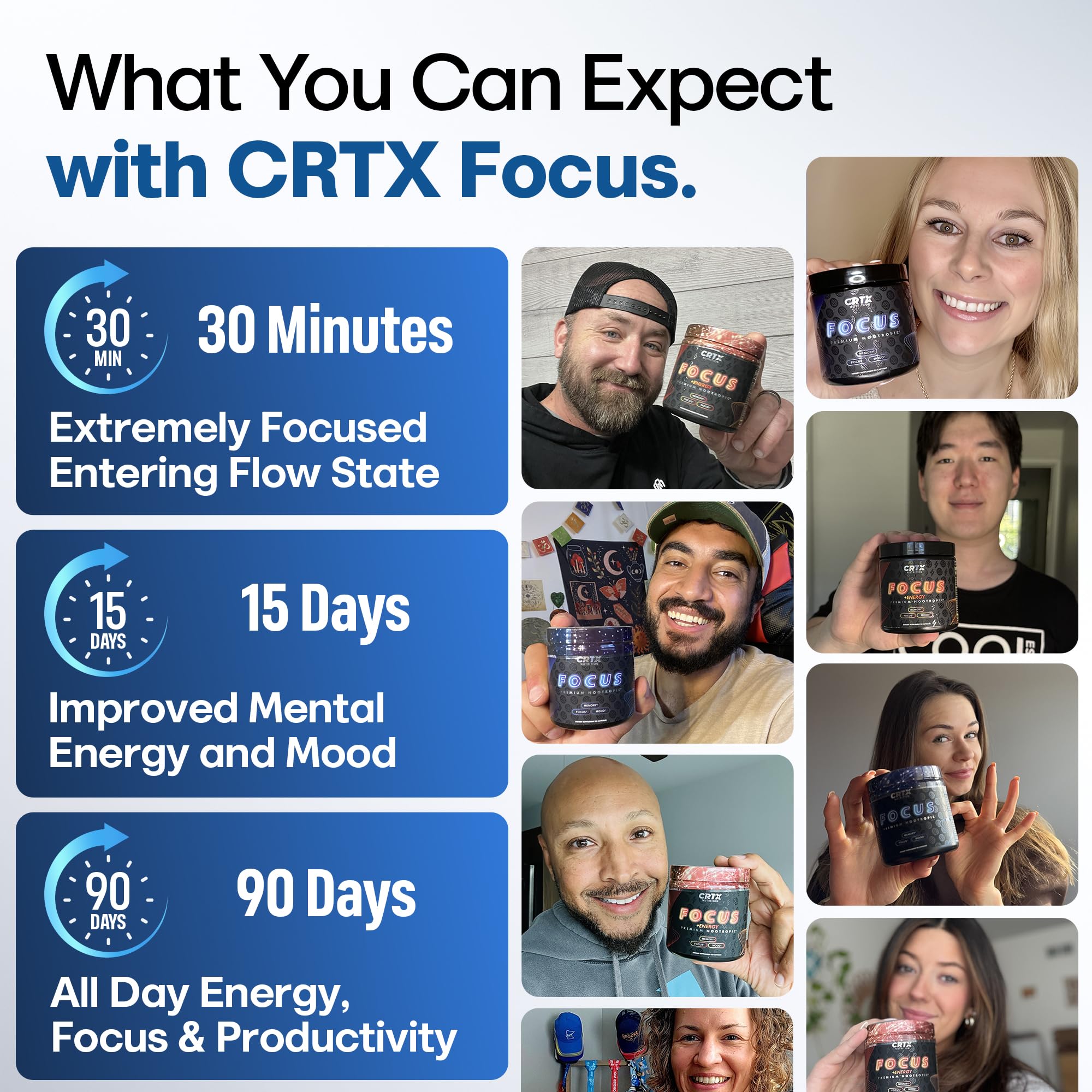 CRTX Nutrition Focus Cognitive Supplement in lifestyle setting