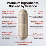 CRTX Nutrition Focus Cognitive Supplement side view