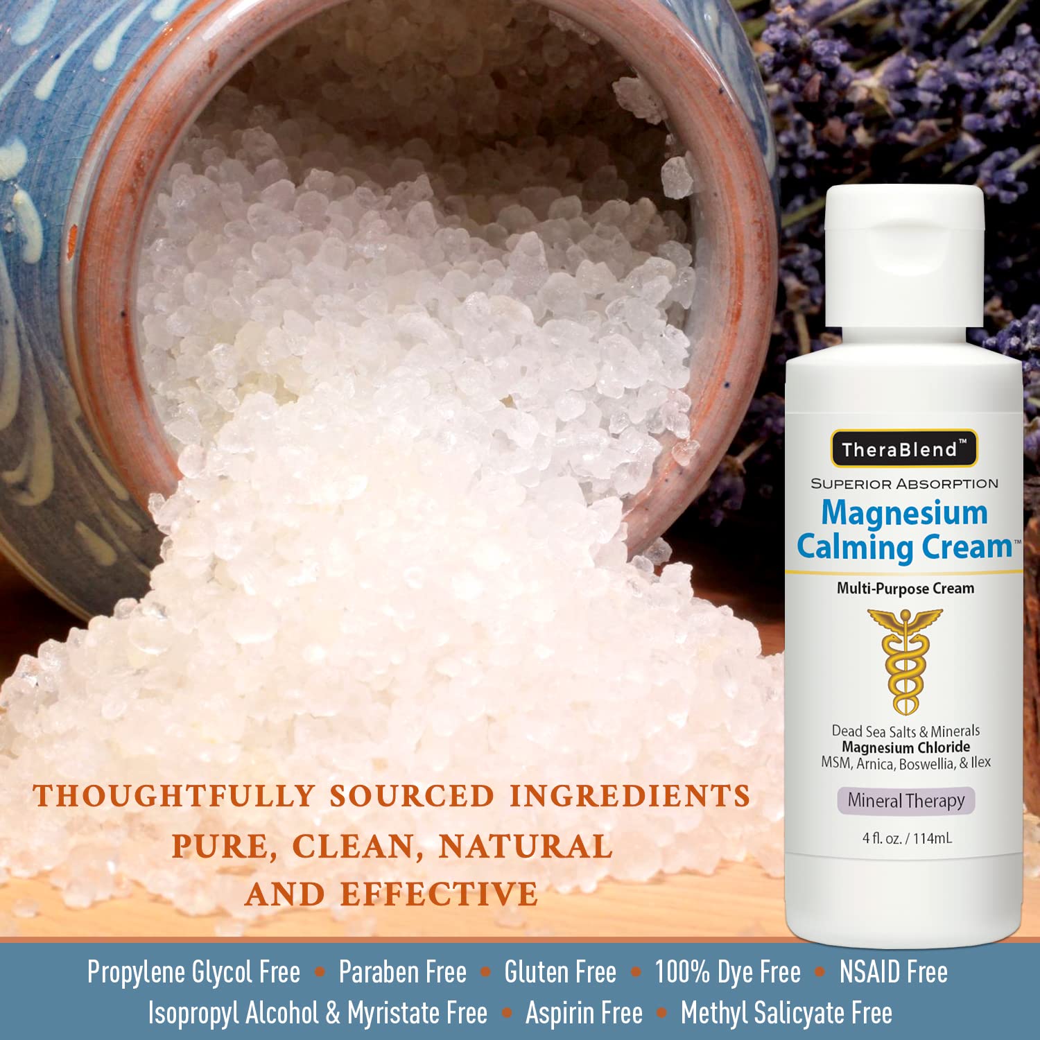 CryoDerm Magnesium Supplement 113g ingredients list