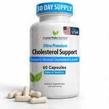 CRYSTAL PEAKS NUTRITION Cholesterol Support Capsules front view