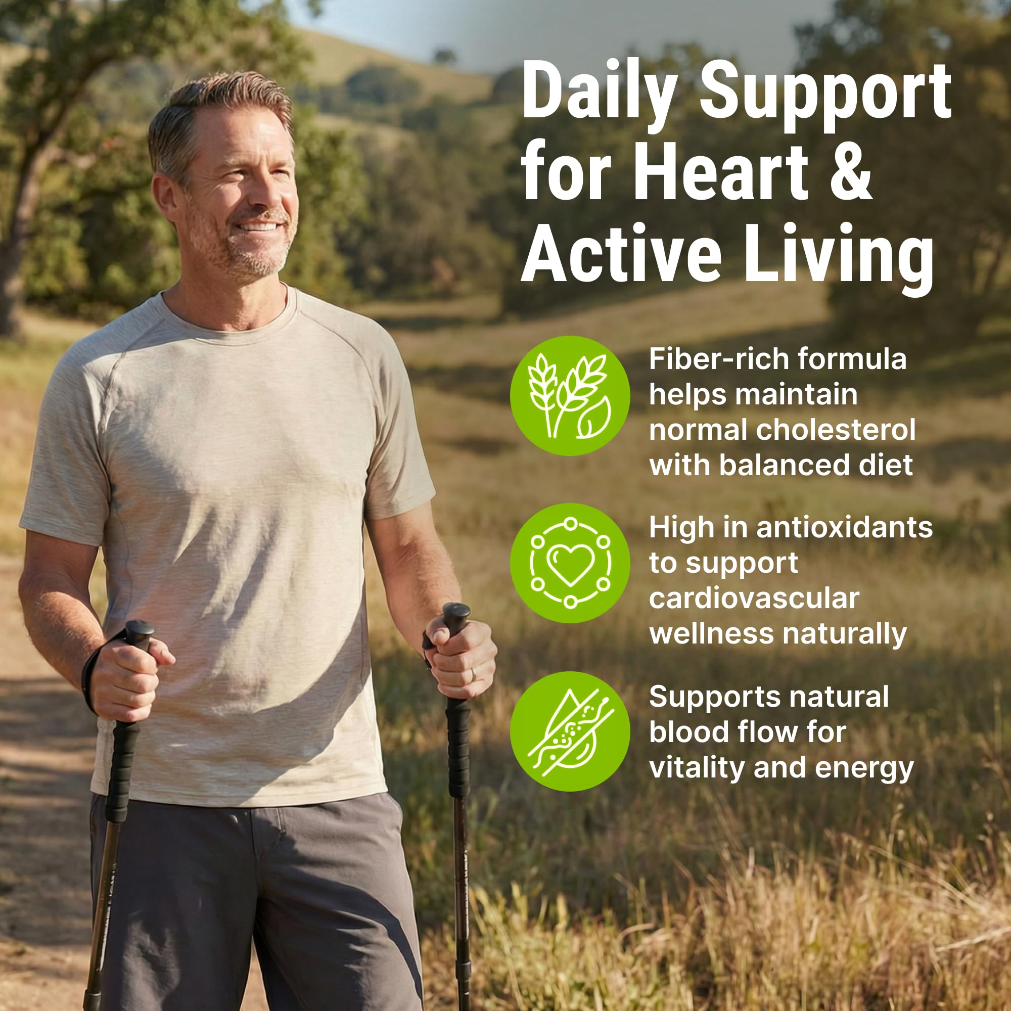 CRYSTAL PEAKS NUTRITION Cholesterol Support Capsules ingredients close-up