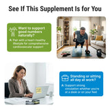 CRYSTAL PEAKS NUTRITION Cholesterol Support Capsules on a wooden table