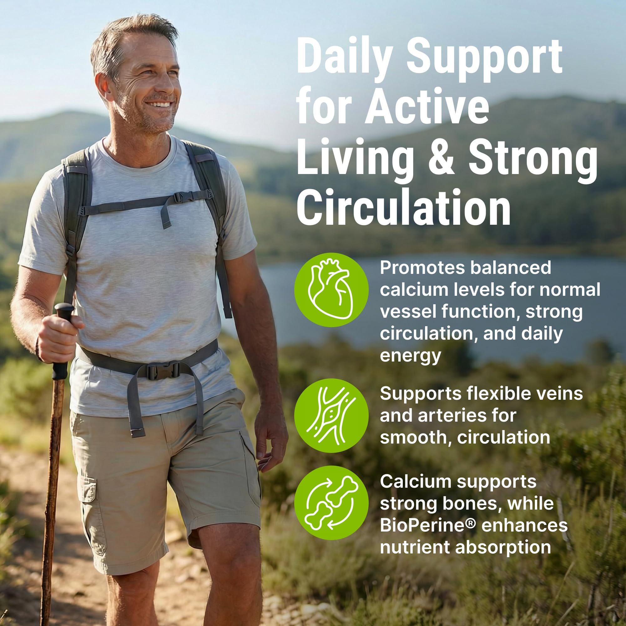 CRYSTAL PEAKS NUTRITION Circulation Support Supplement bottle with label
