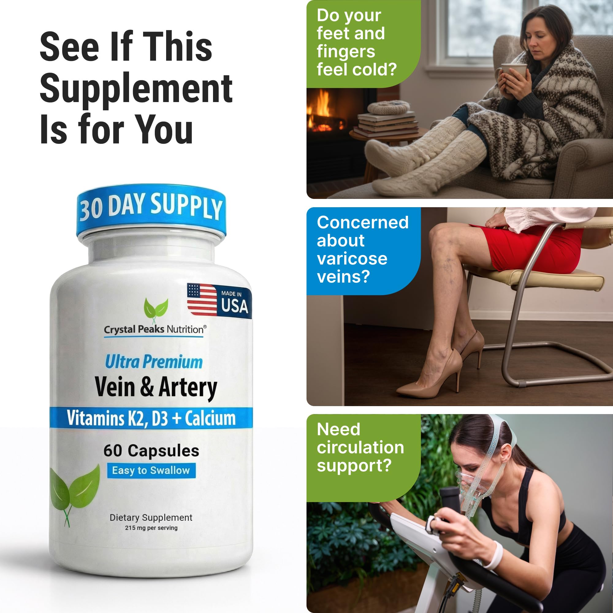 CRYSTAL PEAKS NUTRITION Circulation Support Supplement contents