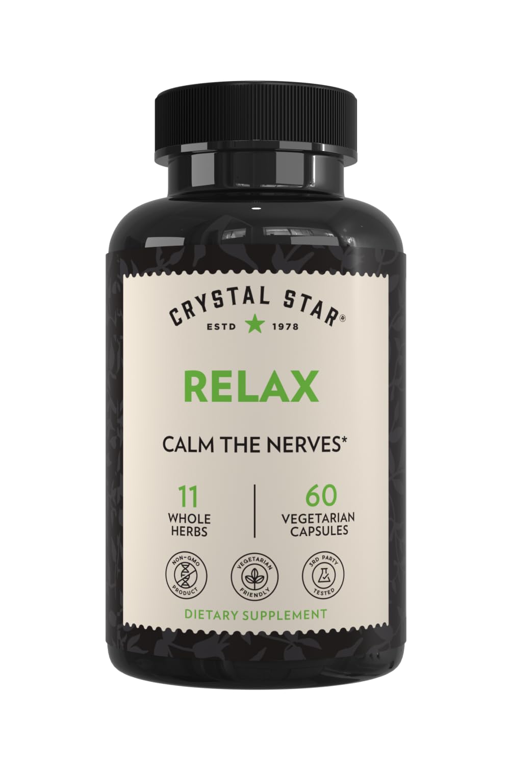 Crystal Star Kava Kava Capsules front view with packaging