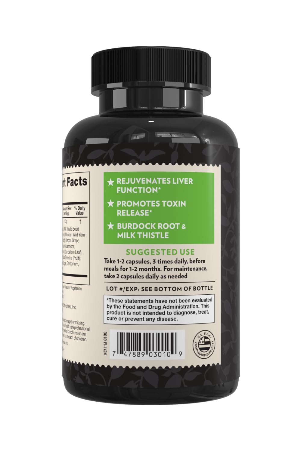 Crystal Star Liver Renew supplement capsules close-up