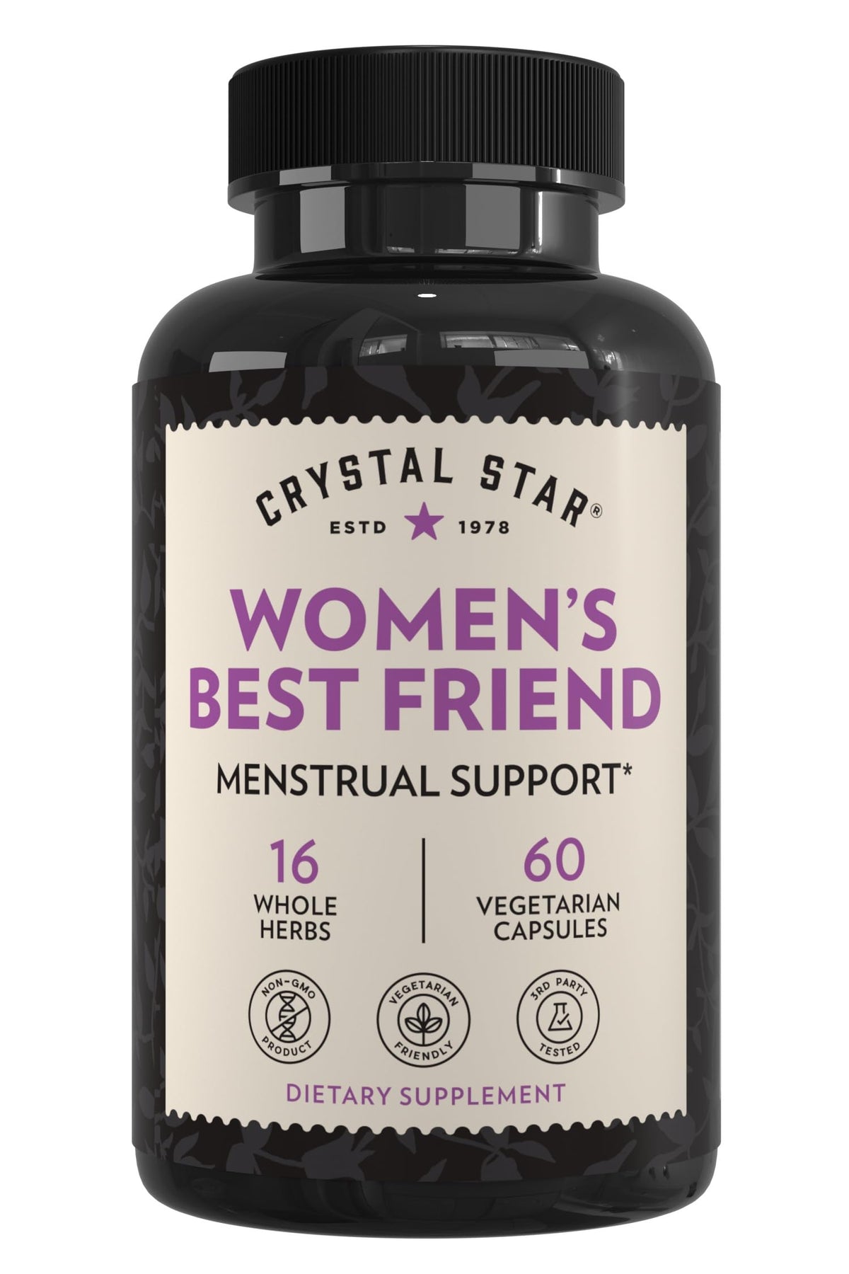 Crystal Star Women’s Best Friend supplement front view with packaging