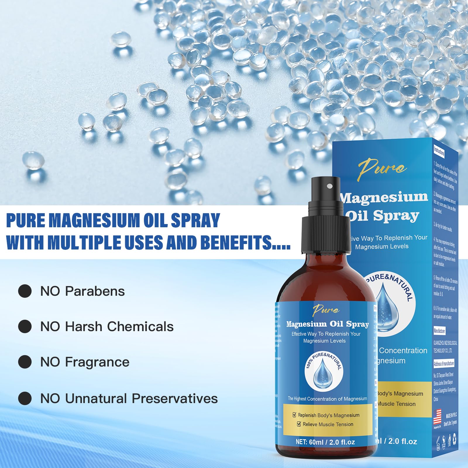CtoCone Magnesium Oil Spray 100ml packaging
