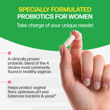Culturelle 4-in-1 Probiotics for Women capsule close-up