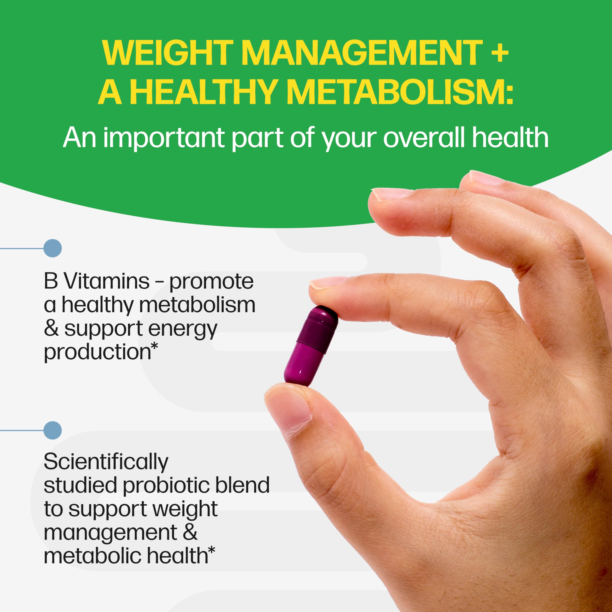 Culturelle a balanced routine Plus SlimBiotics Capsules back view