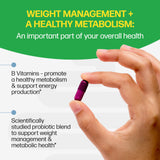 Culturelle a balanced routine Plus SlimBiotics Capsules back view