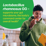 Culturelle a balanced routine Plus SlimBiotics Capsules next to fresh vegetables