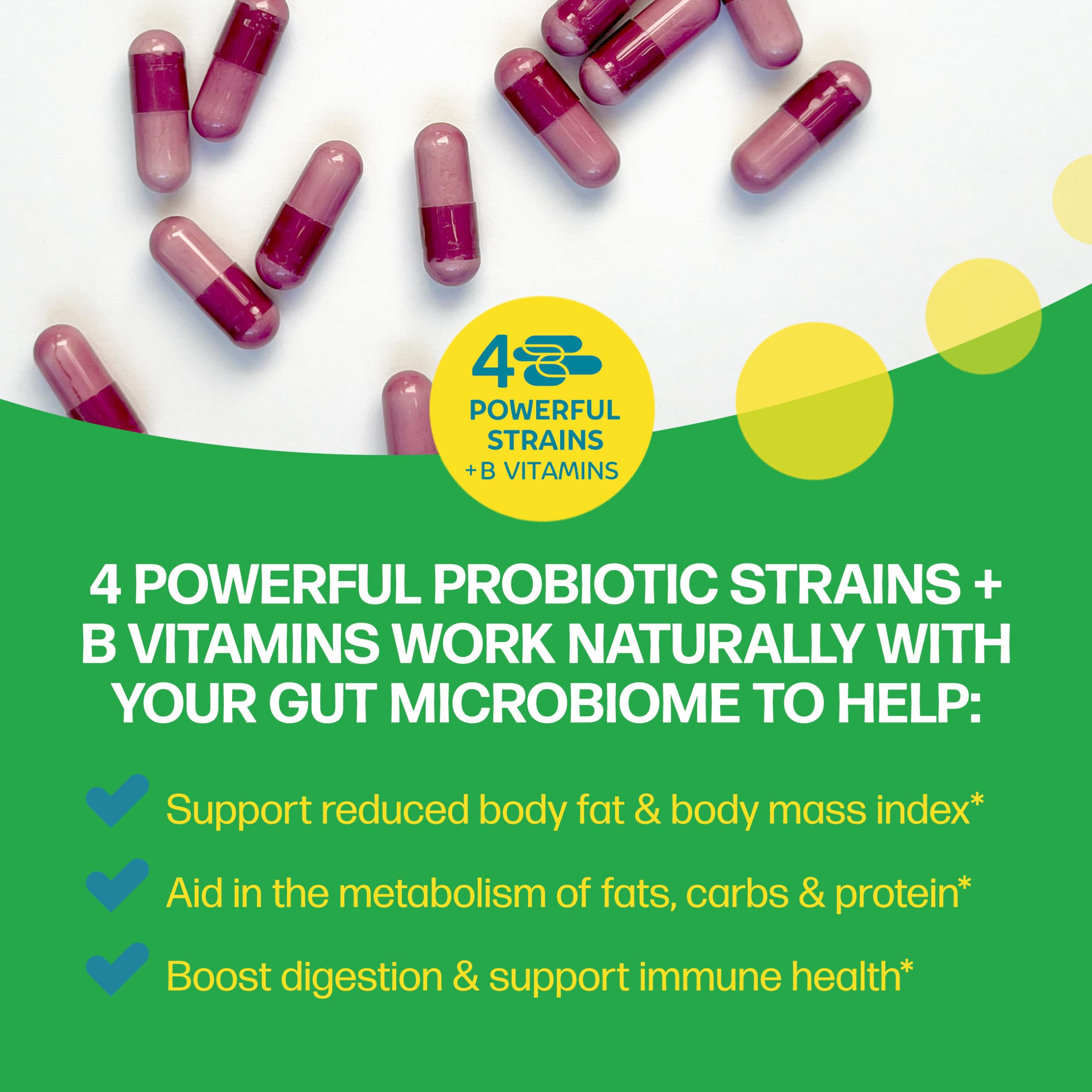 Culturelle a balanced routine Plus SlimBiotics Capsules side view
