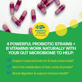 Culturelle a balanced routine Plus SlimBiotics Capsules side view