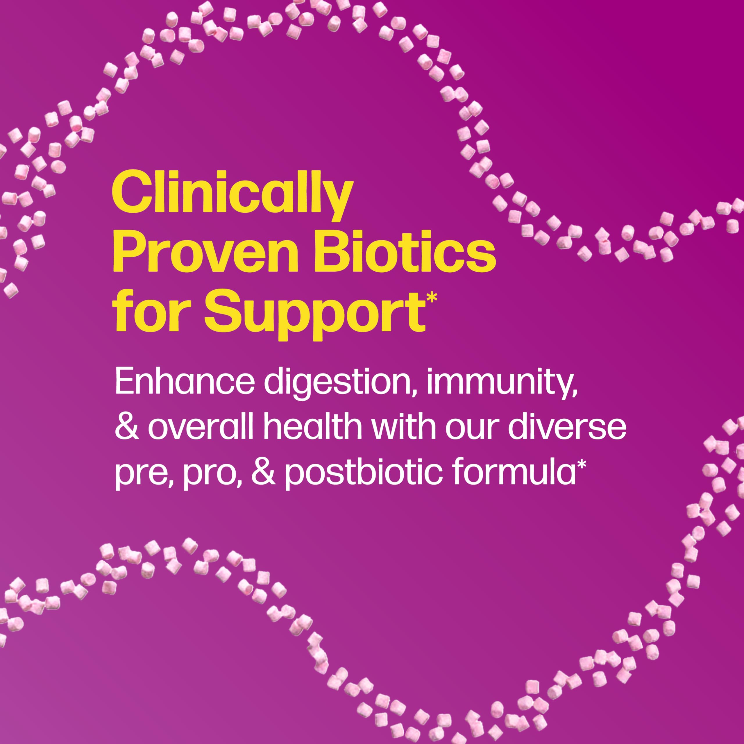 Culturelle Complete 3-in-1 Biotics Mini-Chews back packaging view