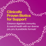 Culturelle Complete 3-in-1 Biotics Mini-Chews back packaging view
