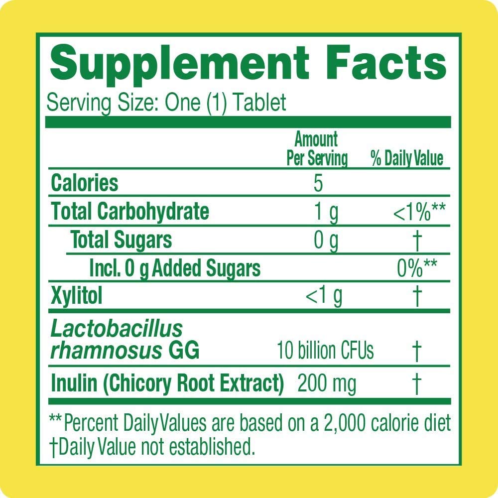 Culturelle daily Daily Probiotic Chewables packaging side view
