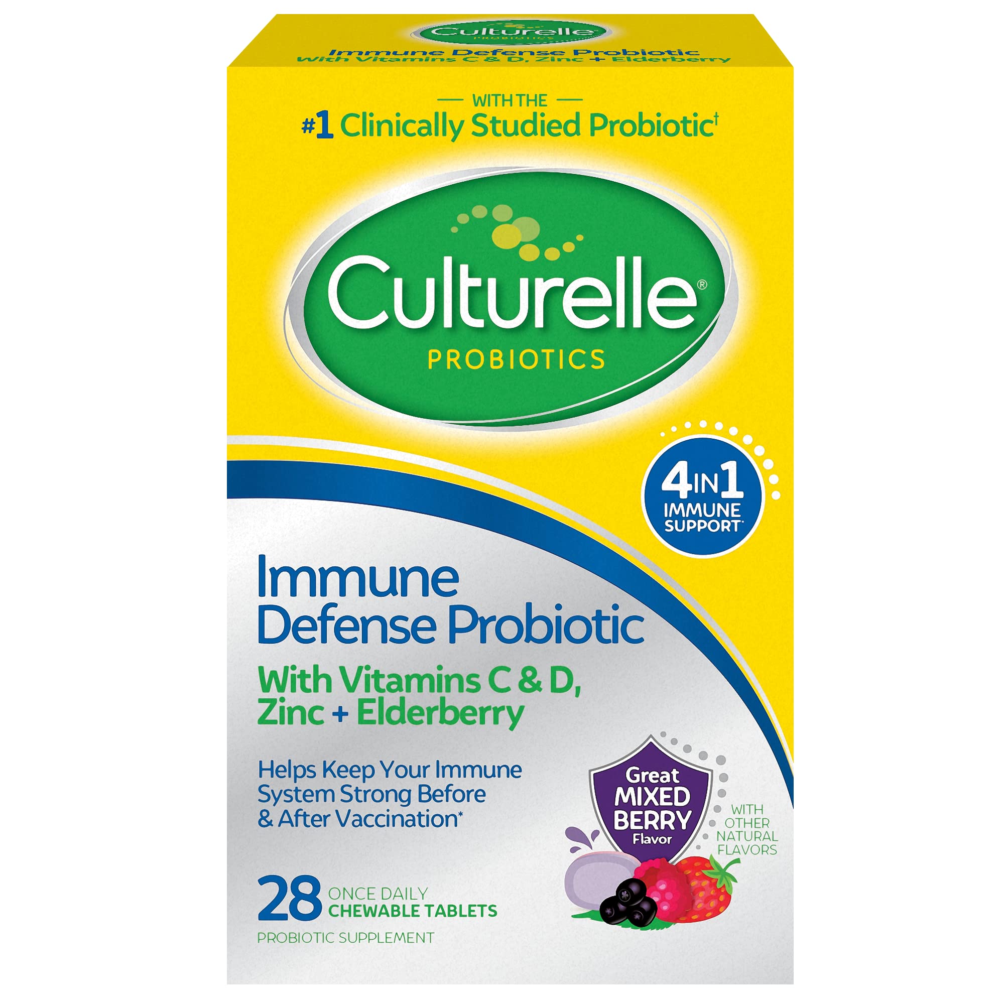 Culturelle daily wellness Defense Chewables 50g packaging front view