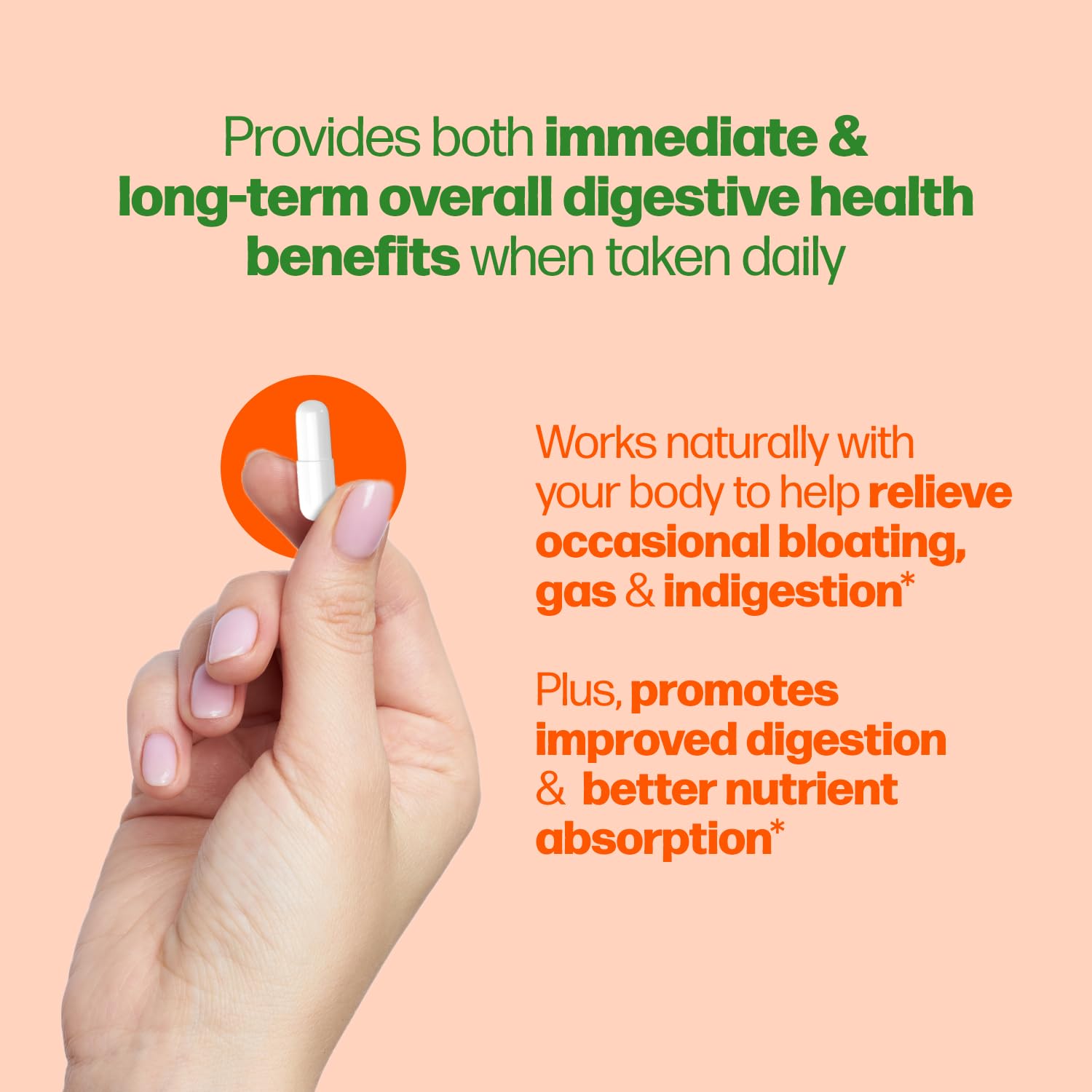 Culturelle & Gas Defense probiotic capsules side view
