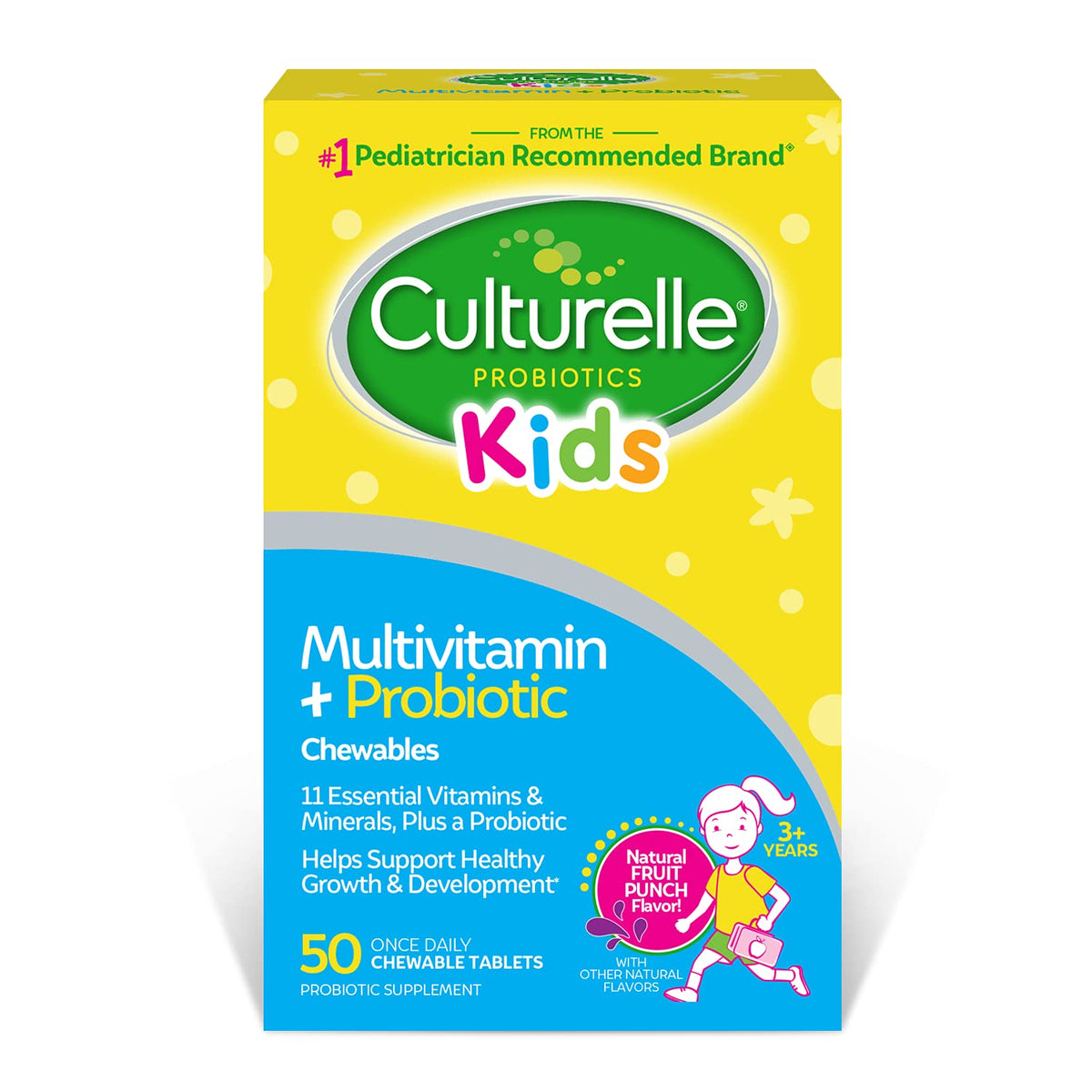 Culturelle Kids Complete Multivitamin + Probiotic Chewables front view