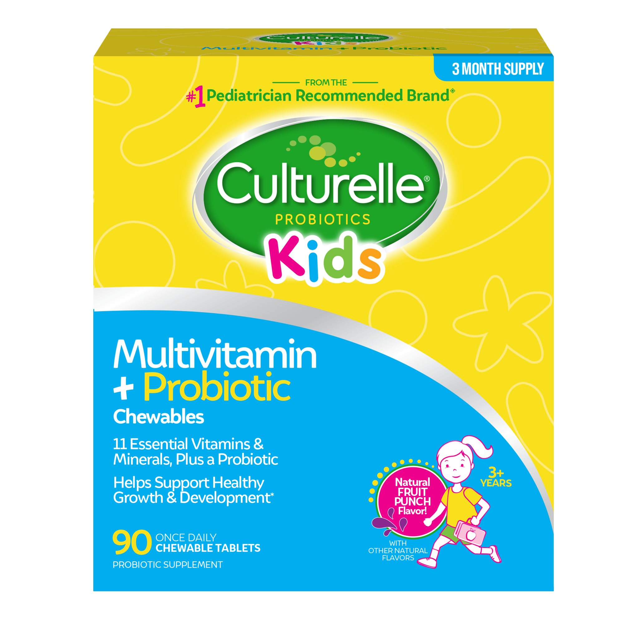 Culturelle Kids Complete Multivitamin + Probiotic Chewables front view packaging