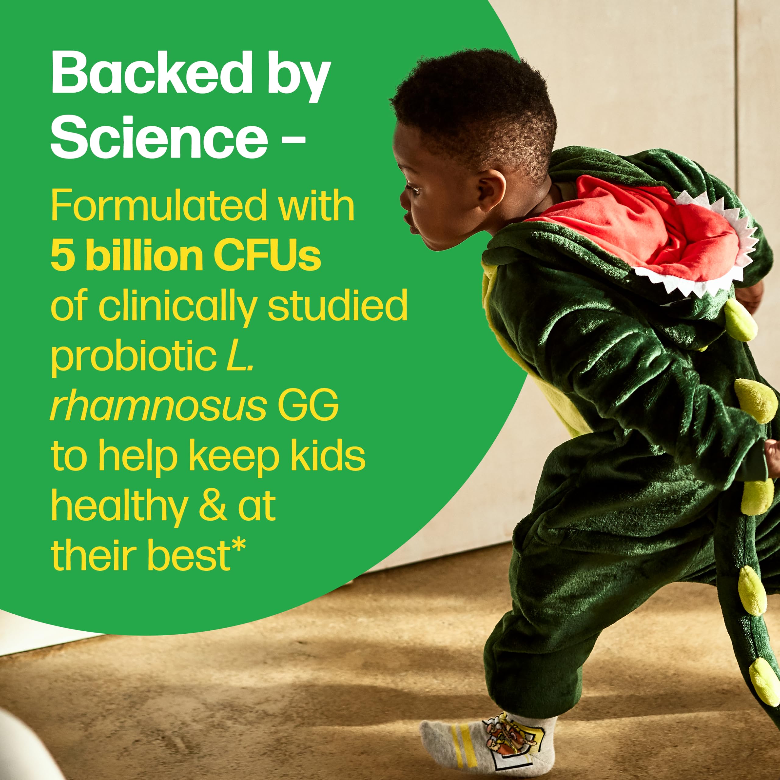 Culturelle Kids Daily Probiotic Packet mixed in yogurt