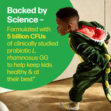 Culturelle Kids Daily Probiotic Packet mixed in yogurt