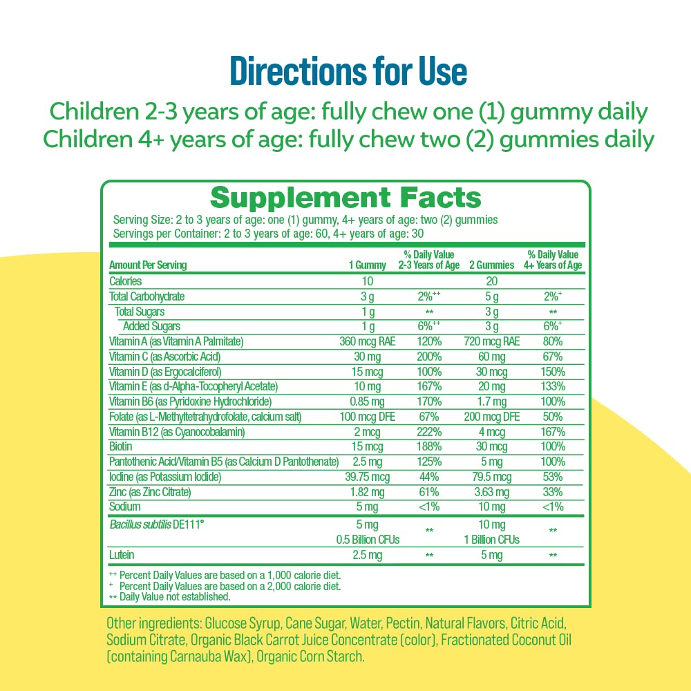 Culturelle Kids Multivitamin + Probiotic Gummies close-up of gummies