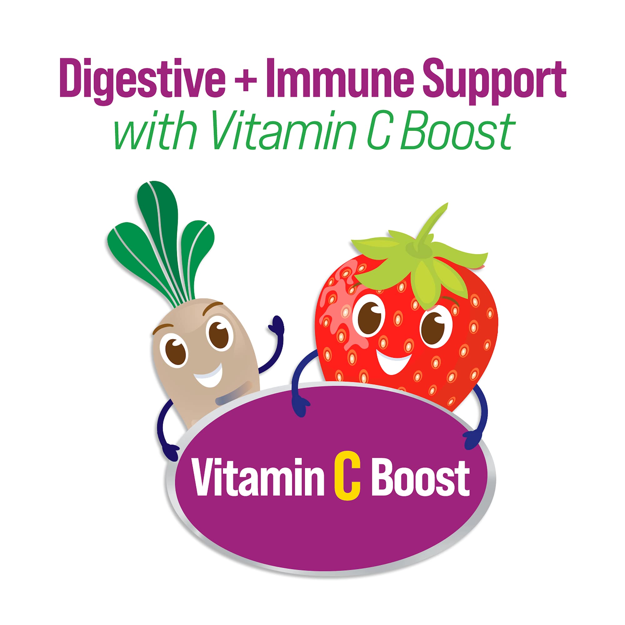 Culturelle Kids Veggie Fiber Gummies with fruits and vegetables