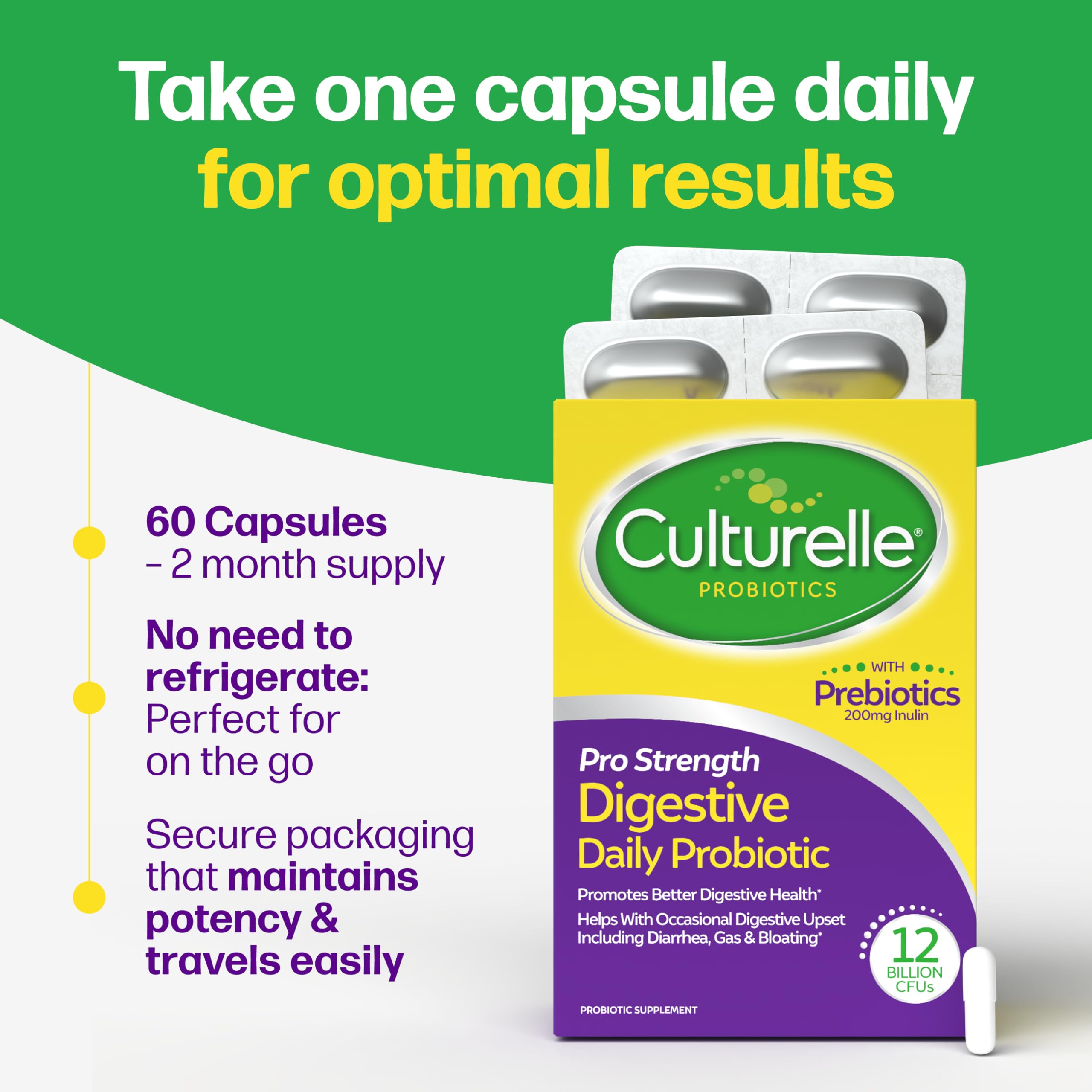 Culturelle Pro Strength Daily Probiotics ingredients list
