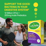 Culturelle Pro Strength Daily Probiotics on a wooden table