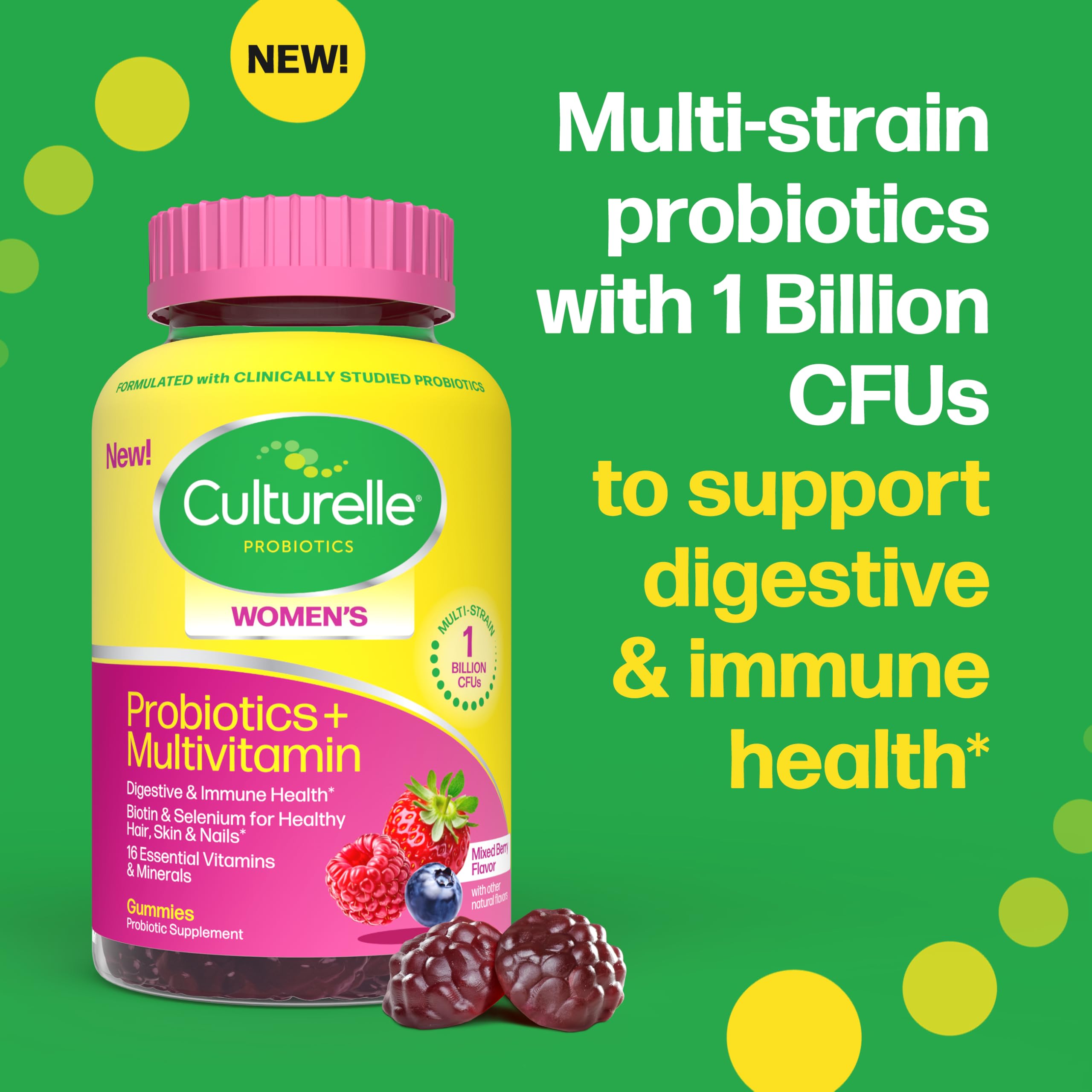 Culturelle Women's Probiotic Gummies in a bowl