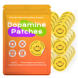 CuqCuzzy 5-HTP dopamine patches front view in packaging